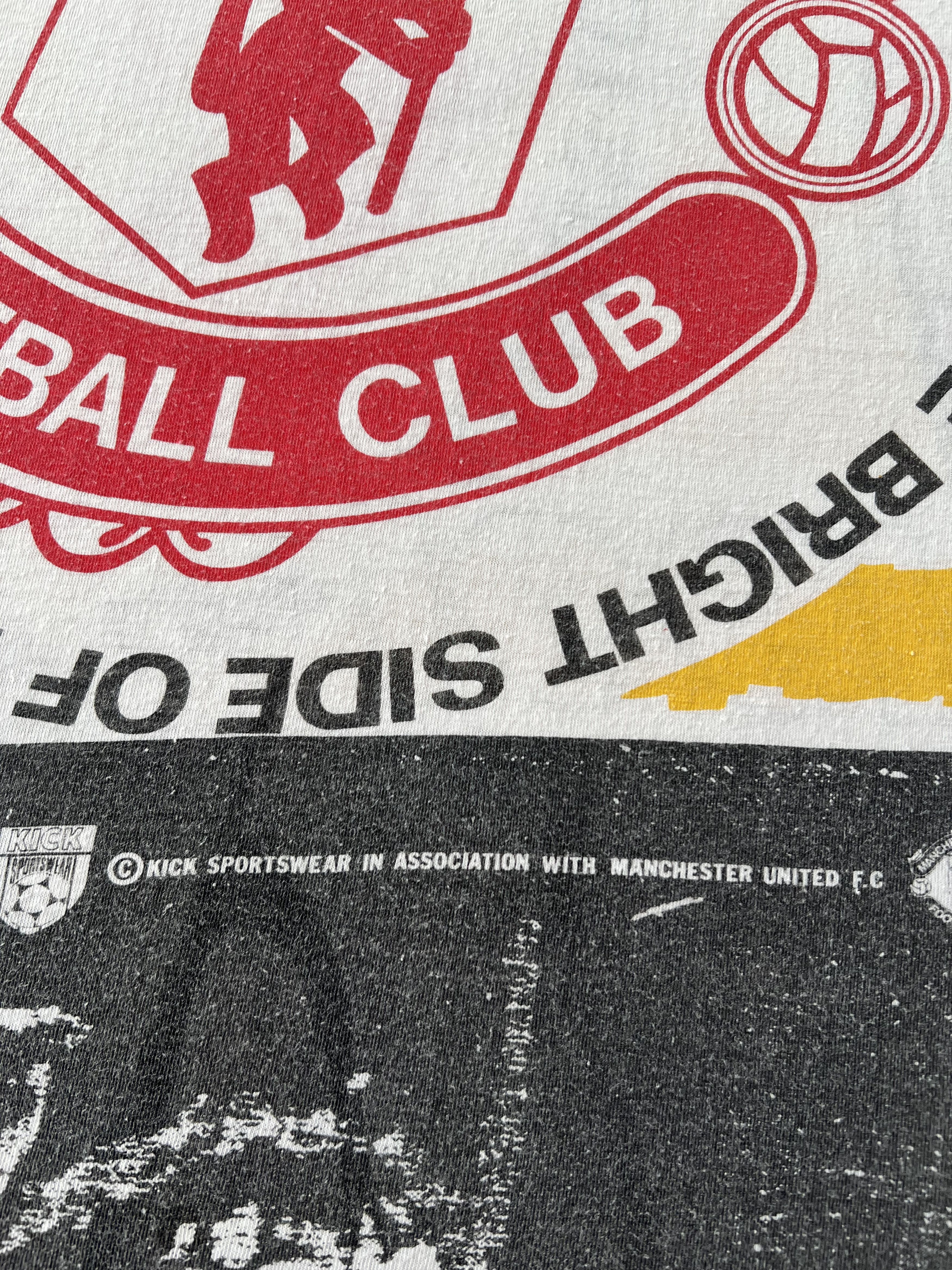 Vintage Vintage 1991 Manchester United Football Club AOP T-shirt Size US XXL / EU 58 / 5 - 6 Thumbnail