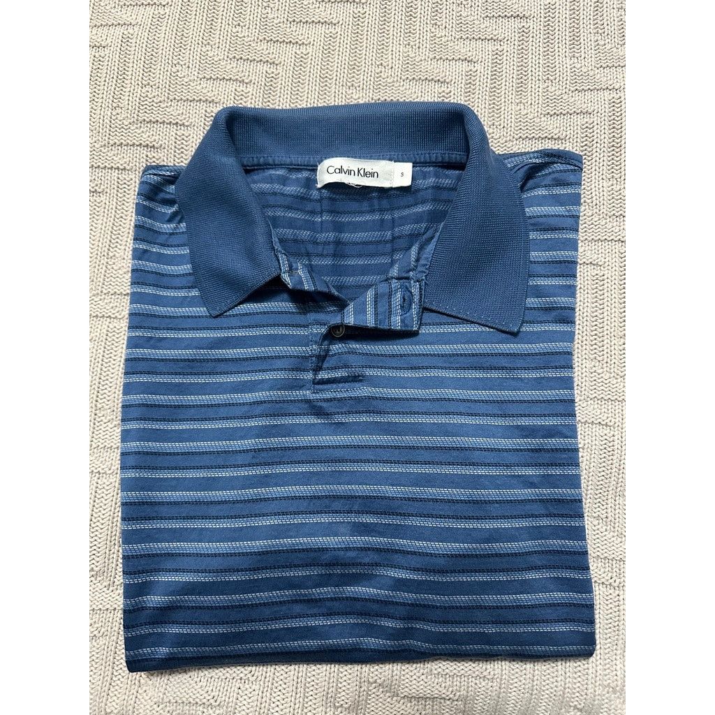 Calvin Klein Calvin Klein blue striped polo size S Size US S / EU 44-46 / 1 - 1 Thumbnail
