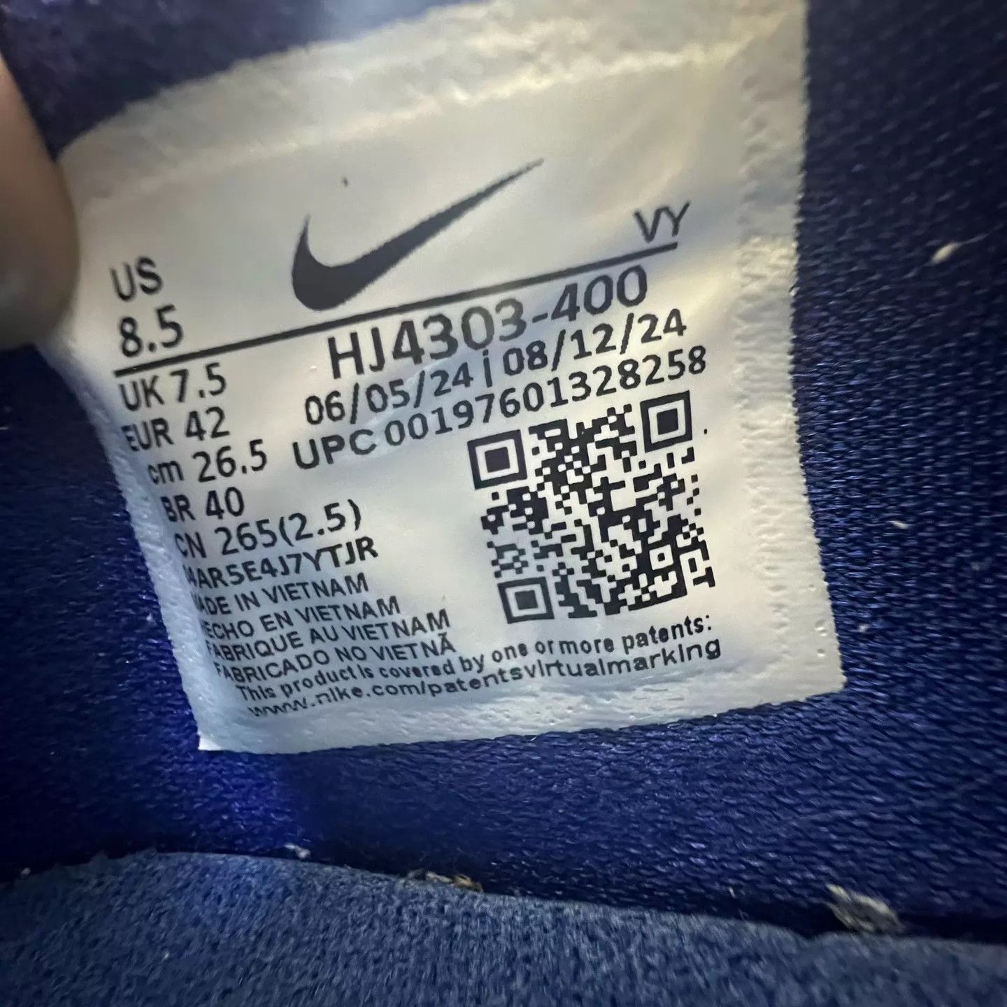 Nike zk5 x-ray blue size 42 with box Size US 8.5 / EU 41-42 - 6 Thumbnail