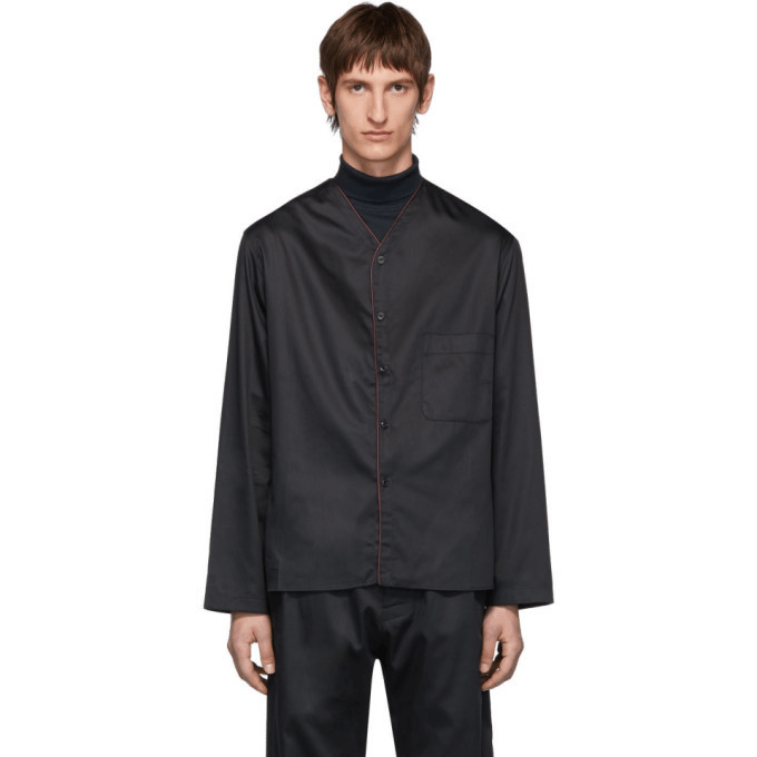 Lemaire × Sunspel V-Neck Pyjama Shirt Size US S / EU 44-46 / 1 - 2 Thumbnail