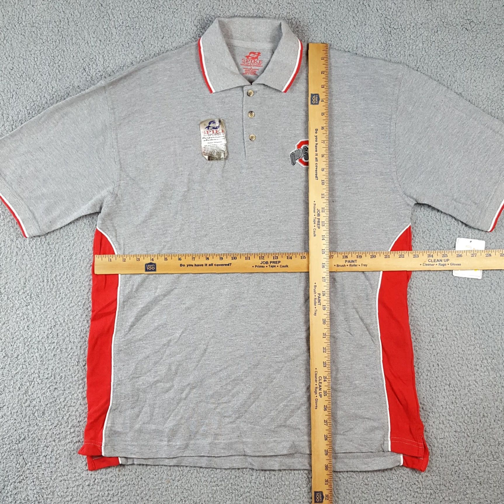 Vintage Ohio State Buckeyes College Football Sz Large Preppy Polo Golf Shirt Sports OSU Size US L / EU 52-54 / 3 - 6 Thumbnail