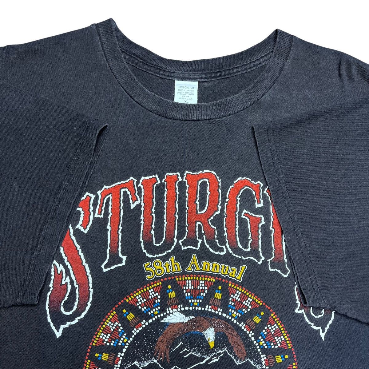 Other Vtg 1998 Sturgis 58th Annual Black Hills Rally Eagle T-Shirt Size US XL / EU 56 / 4 - 3 Thumbnail