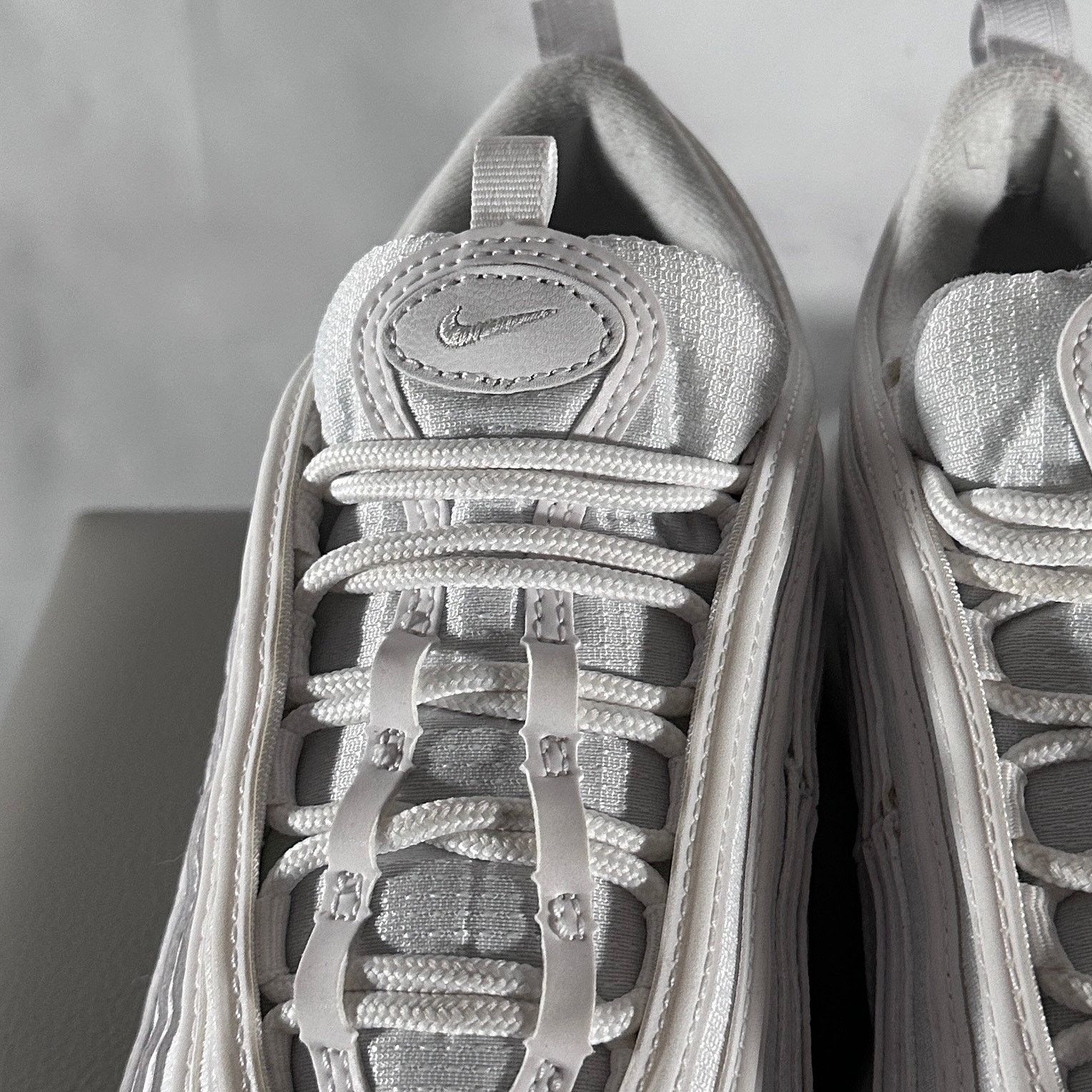 Nike Air Max 97 White Metallic Silver Size US 8.5 / IT 38.5 - 9 Thumbnail