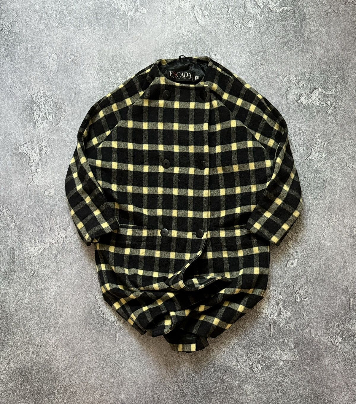Escada × Vintage Escada by Margaretha ley vintage flannel coat long jacket Size M / US 6-8 / IT 42-44 - 1 Thumbnail