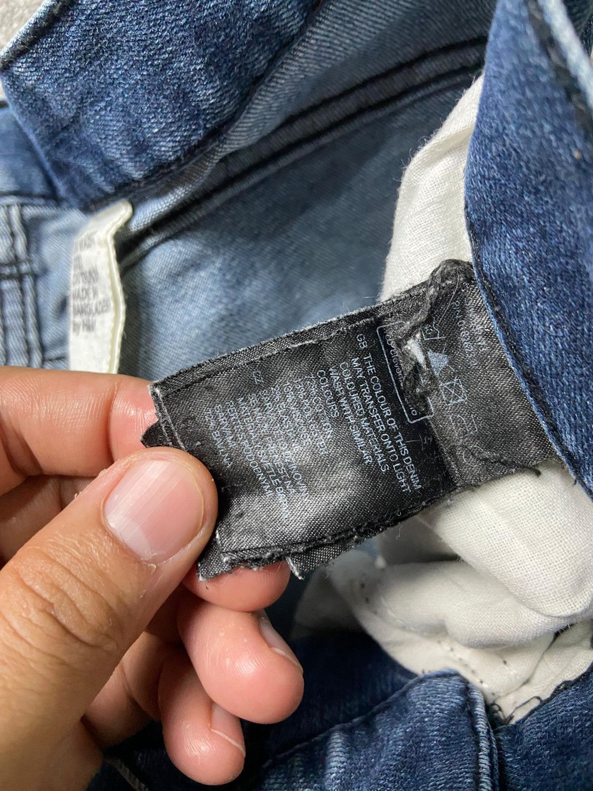 H&M × Japanese Brand × Vintage H&M Slim Low Waist Distressed Denim Jeans (131) Size US 33 - 4 Thumbnail