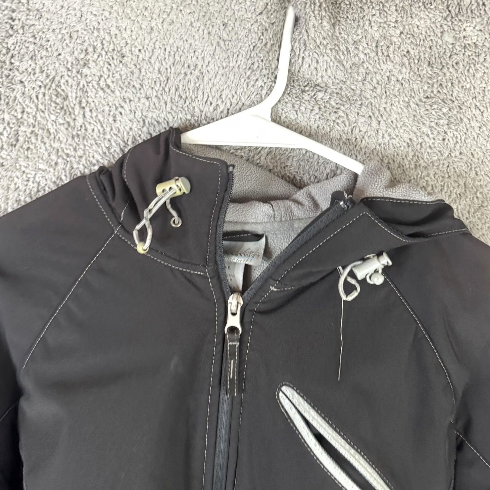 Free Country Free Country Womens Jacket Hooded Full Zip Softshell Lined Black Small Windbreaker Casual Everyday Size S / US 4 / IT 40 - 7 Thumbnail