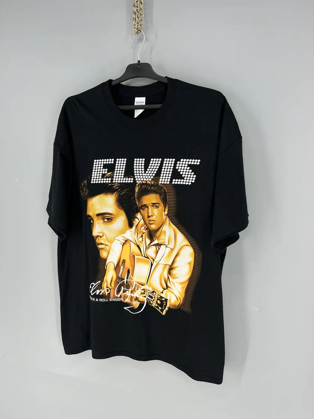 Band Tees Vintage 90S Elvis Presley Tee Streetwear Fashion TOUR BAND Size US XL / EU 56 / 4 - 3 Thumbnail