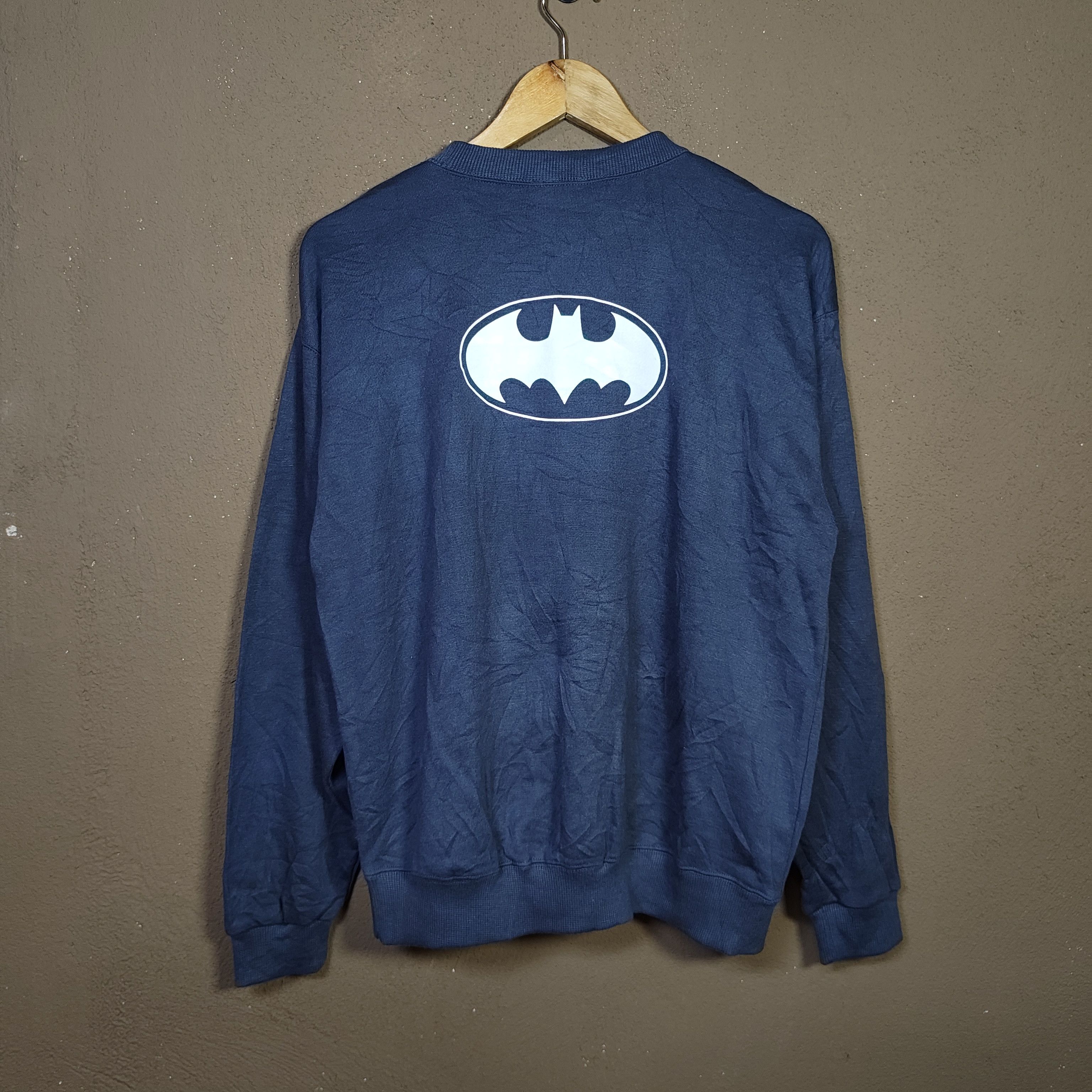 DC Comics Vintage Y2K BATMAN Backhit Logo Sweatshirt Size US M / EU 48-50 / 2 - 1 Thumbnail