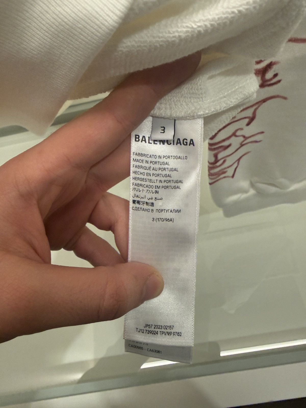 Balenciaga Balenciaga DIY Metal outline hoodie white Size US M / EU 48-50 / 2 - 6 Thumbnail