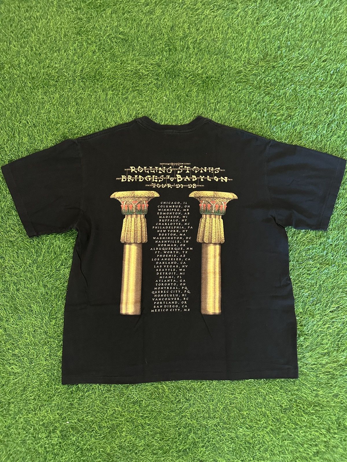 The Rolling Stones Vintage 1997 rolling stones babylon tour tee shirt size XL Size US XL / EU 56 / 4 - 2 Thumbnail