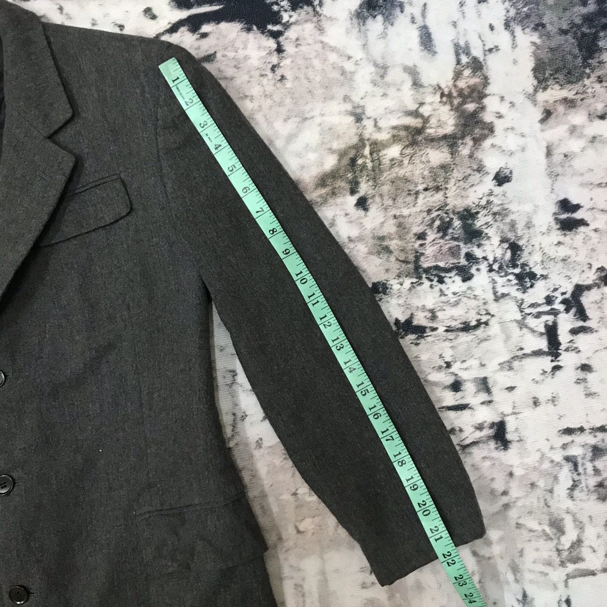 Japanese Brand Katharine Hamnett London Wool Blazer Long Size 38S - 13 Thumbnail