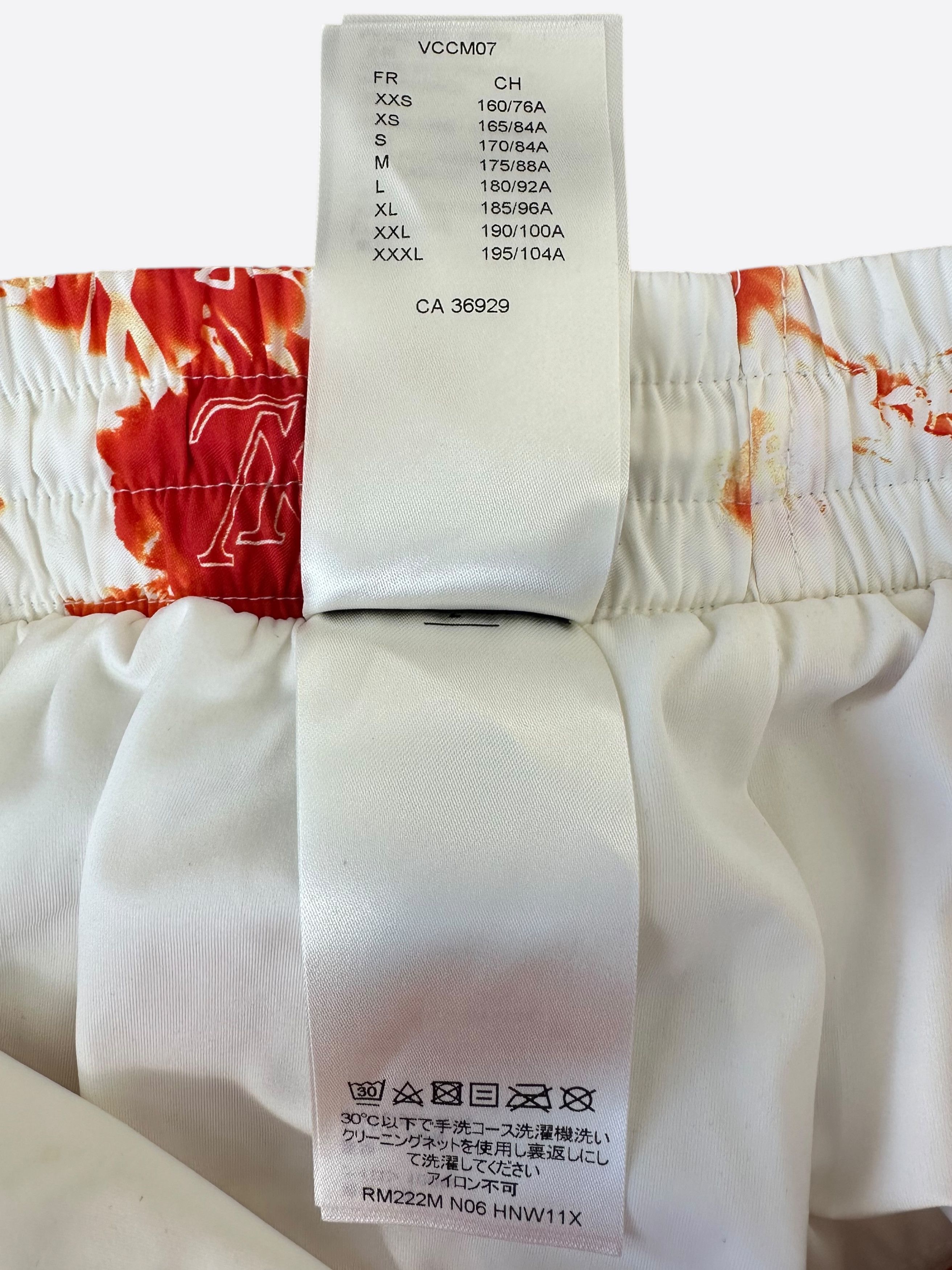 Louis Vuitton Louis Vuitton Red Bleached Bandana Monogram Swim Shorts Size US 30 / EU 46 - 6 Thumbnail