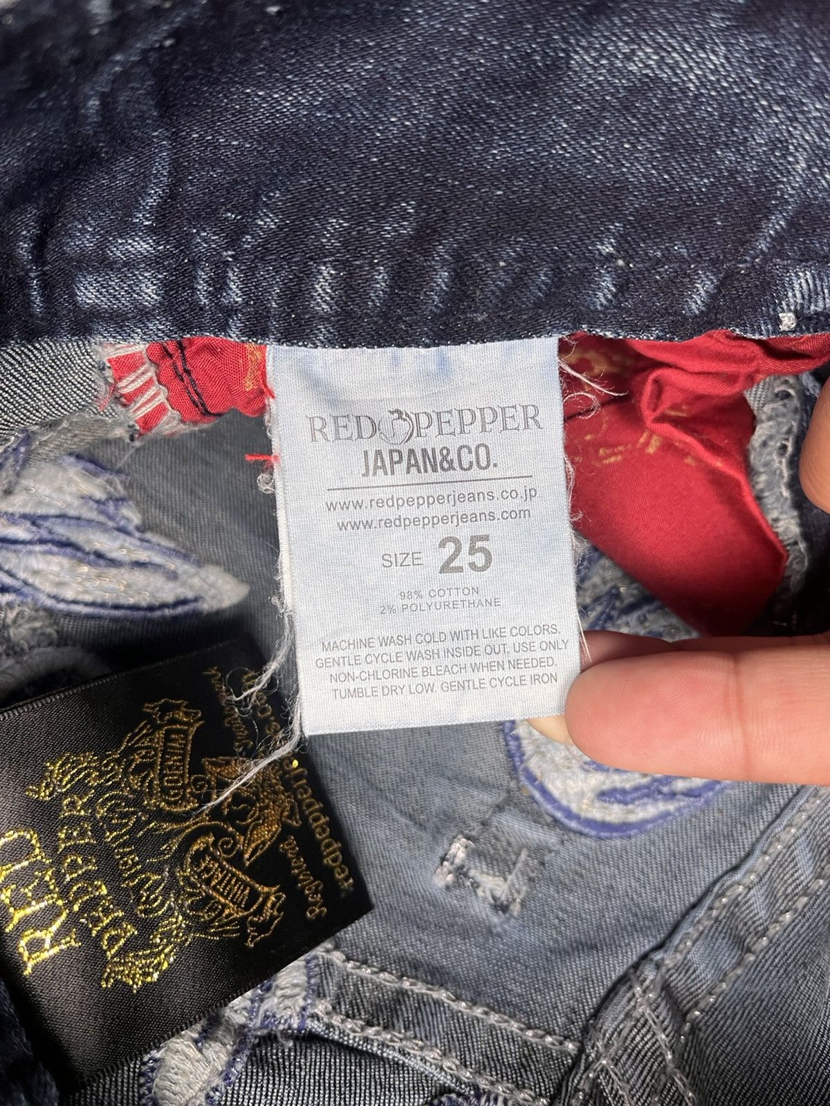 Red Pepper x Ed Hardy Flared Denim Pants