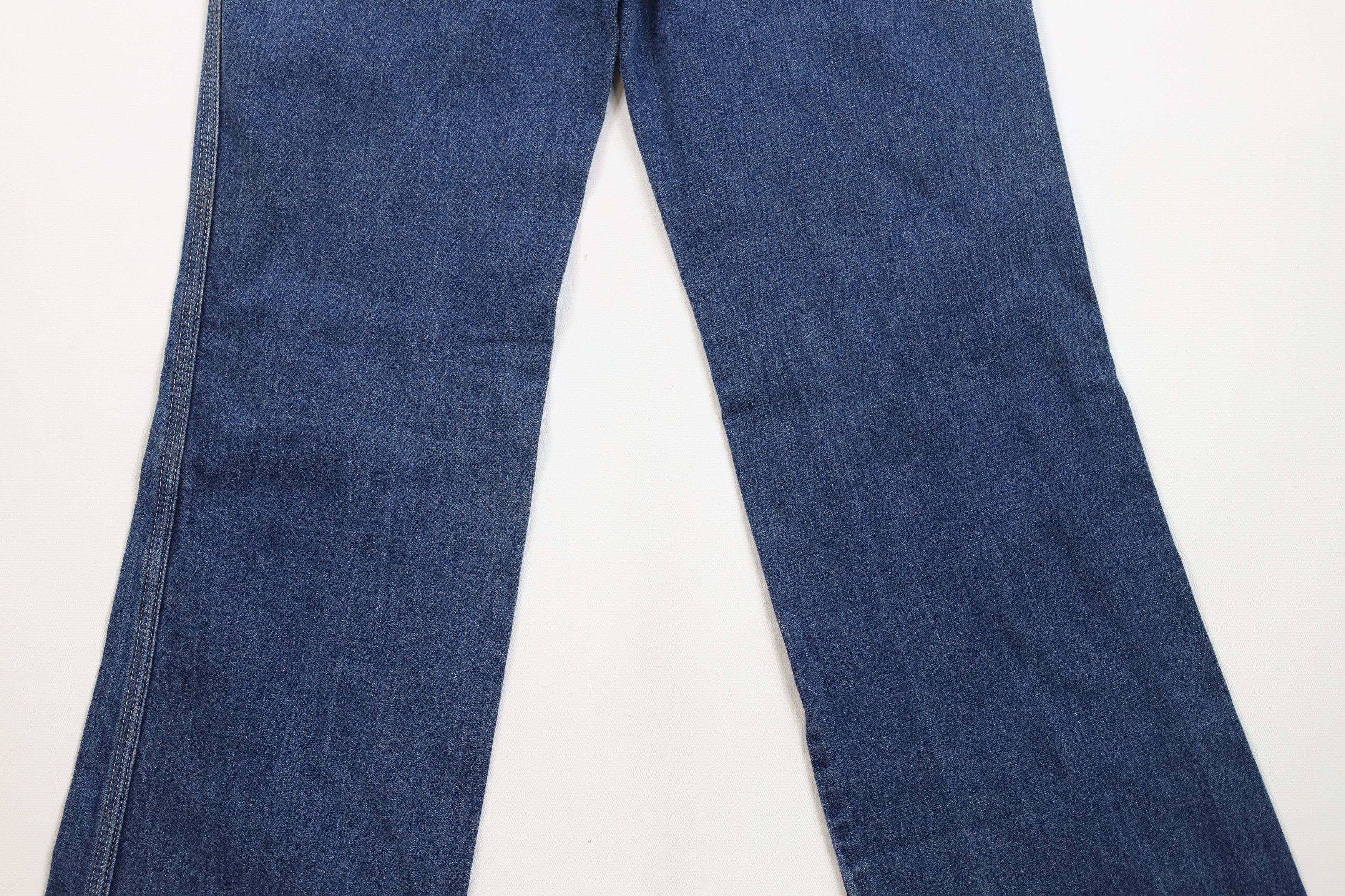 Vintage × Wrangler Vintage 70s Wrangler Flared Wide Leg Denim Jeans Blue USA Size 28" / US 6 / IT 42 - 13 Thumbnail