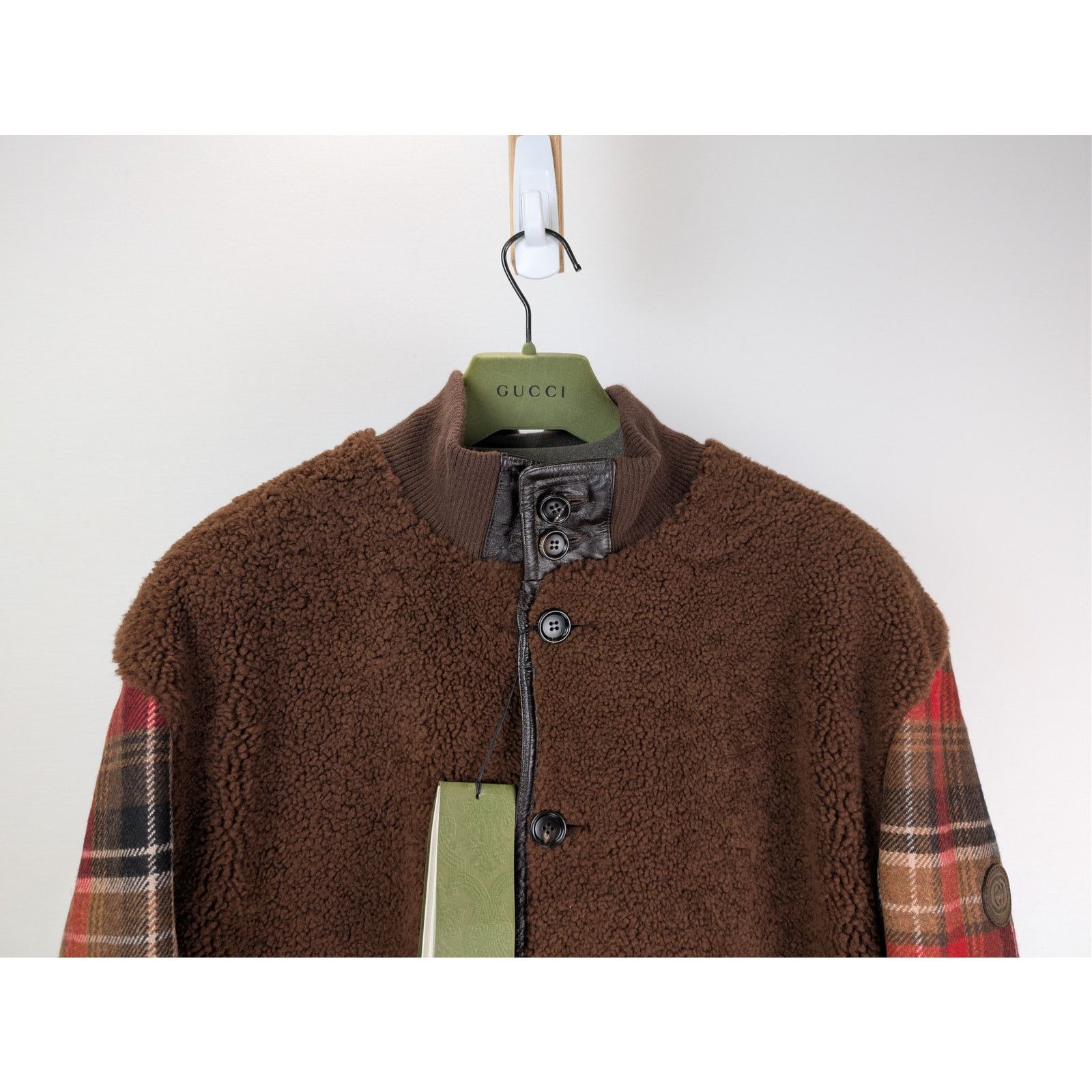 Gucci o1rshd1 Reversible Soft Calf Jacket in Dark Brown/Mix Size US L / EU 52-54 / 3 - 4 Thumbnail