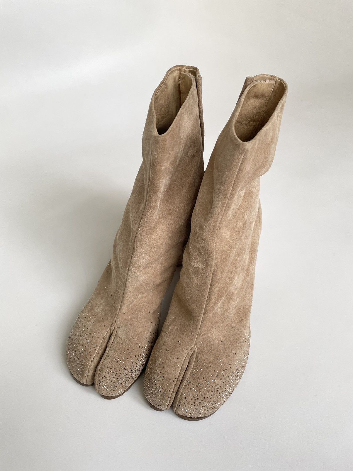 Maison Margiela Late 2000s Rhinestone Toe Tabi Boots Size US 9.5 / IT 39.5 - 17 Thumbnail