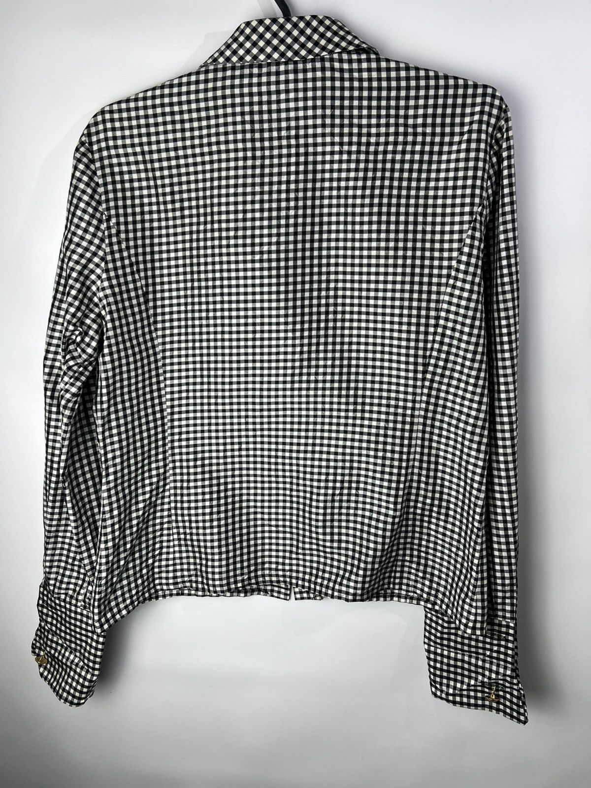 Valentino Vintage y2k 90s luxury Valentino silk striped shirt Size S / US 4 / IT 40 - 6 Thumbnail