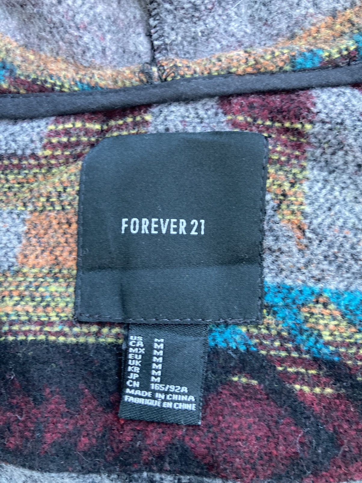 Forever 21 FOREVER 21 NATIVE NAVAJO HOODIE JACKET Size US M / EU 48-50 / 2 - 6 Thumbnail