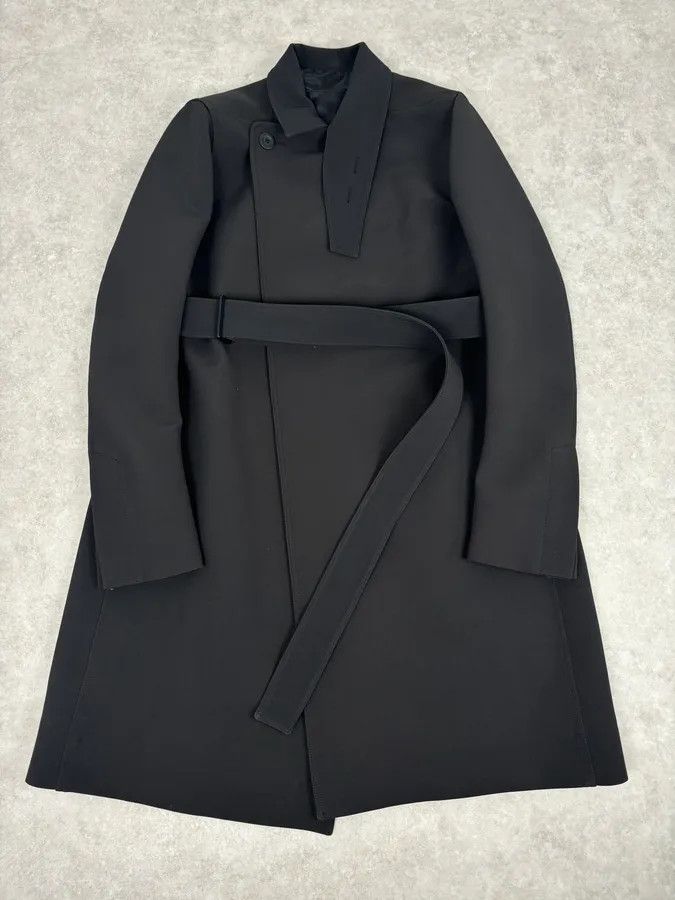 Rick Owens AW2016 Rick Owens Black Wool Belted Coat Size US L / EU 52-54 / 3 - 1 Thumbnail