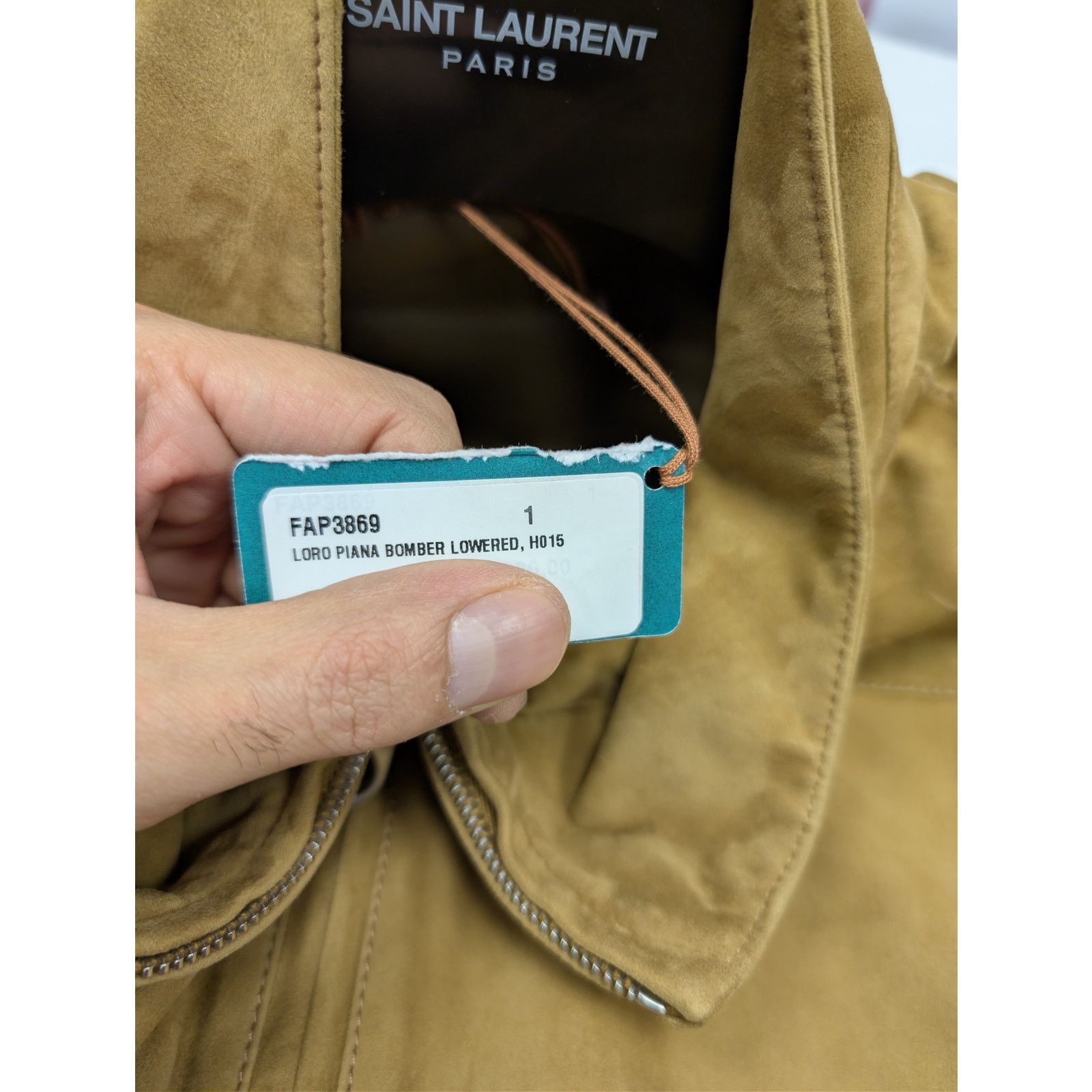 Loro Piana o1rshd1 Bomber Lowered Jacket in Camel Size US XL / EU 56 / 4 - 20 Thumbnail