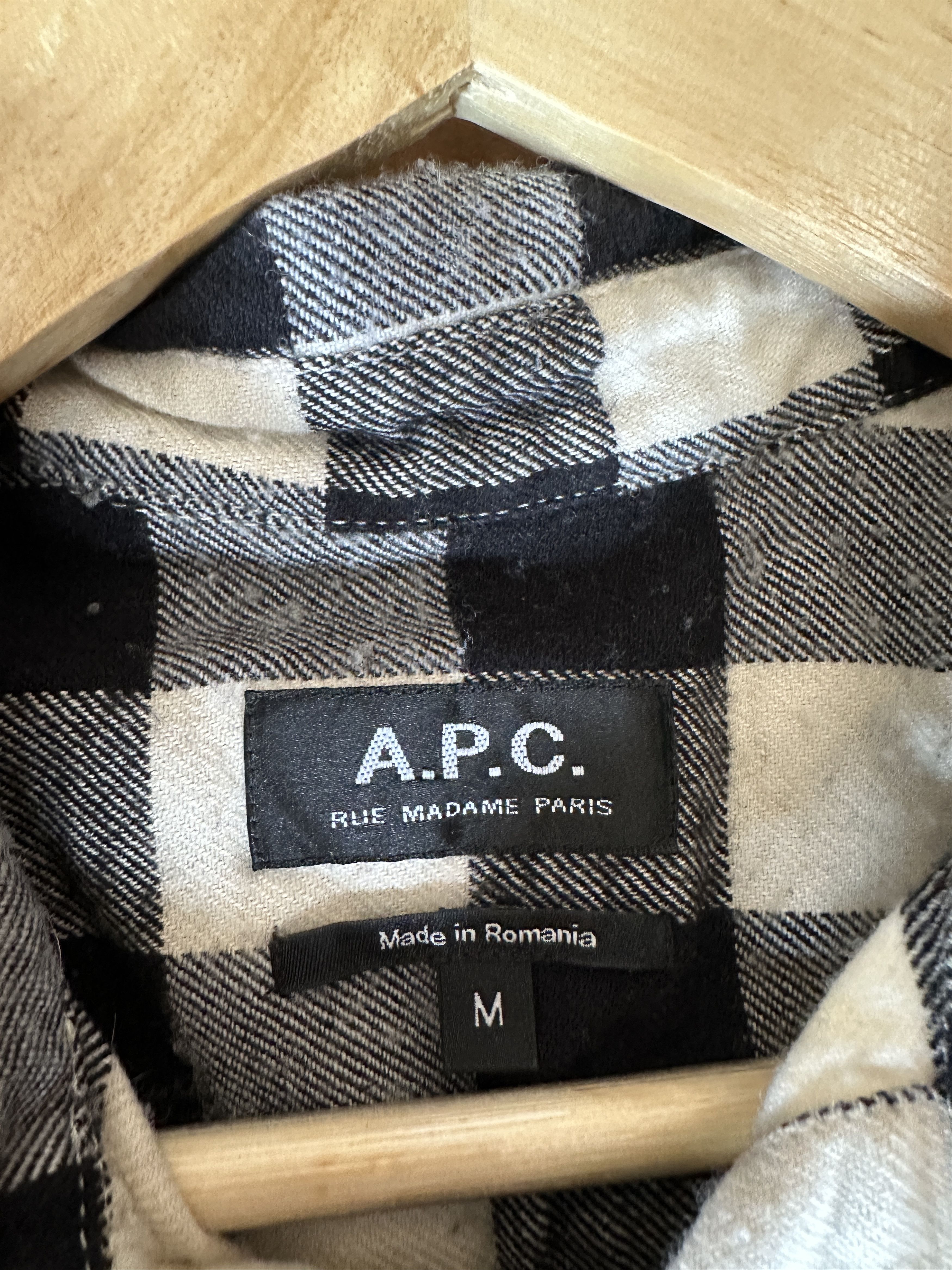 A.P.C. A.P.C. Wool Checkered Flannel Size US M / EU 48-50 / 2 - 3 Thumbnail