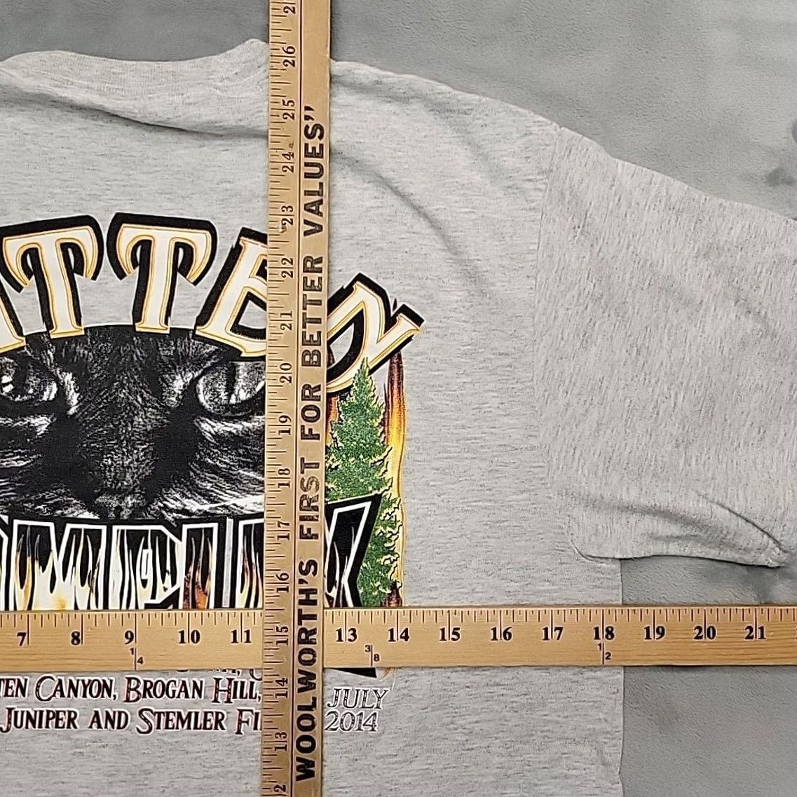 Vintage Wildland Firefighter Shirt Men M 2014 Kitten Complex Juniper Stemler Vale Oregon Size US M / EU 48-50 / 2 - 7 Thumbnail