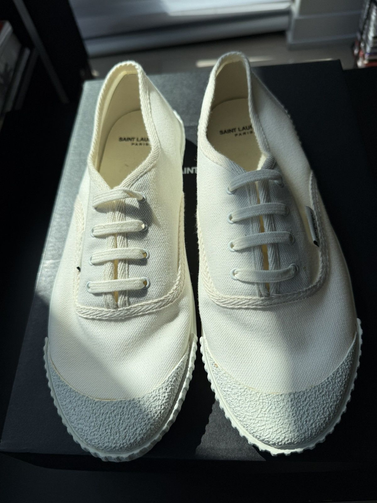Saint Laurent Paris Saint laurent paris canvas shoe Size US 8 / EU 41 - 4 Thumbnail
