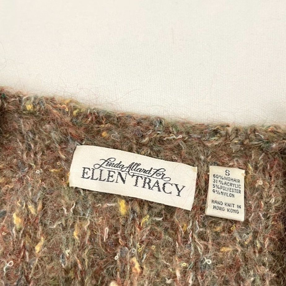 Vintage VINTAGE Linda Allard Ellen Tracy Vest Womens Small Oversized Mohair Layers Size S / US 4 / IT 40 - 2 Thumbnail