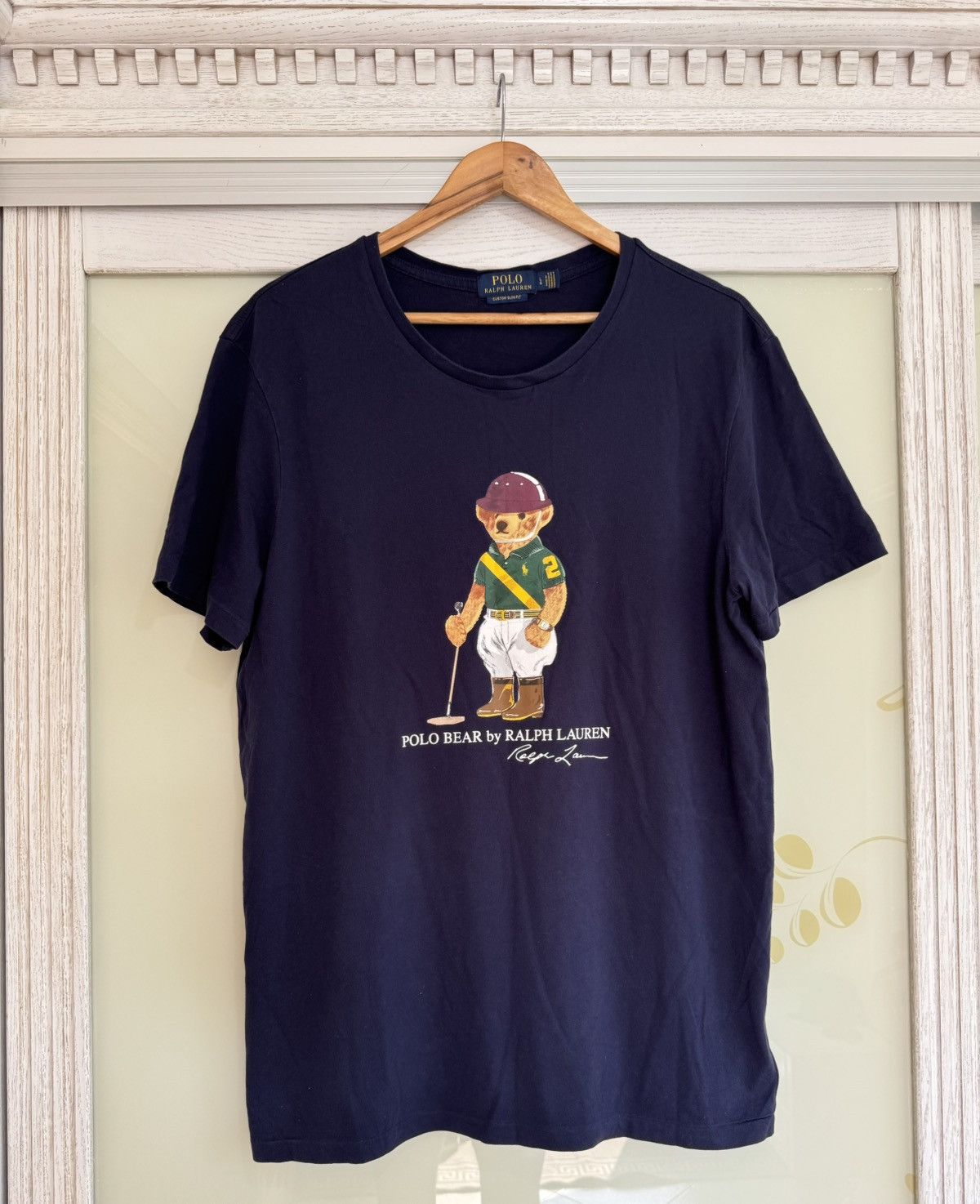 Polo Ralph Lauren × Ralph Lauren Ralph Lauren Polo Bear Navy Polo Player Bear T-shirt Tee Size US L / EU 52-54 / 3 - 1 Thumbnail