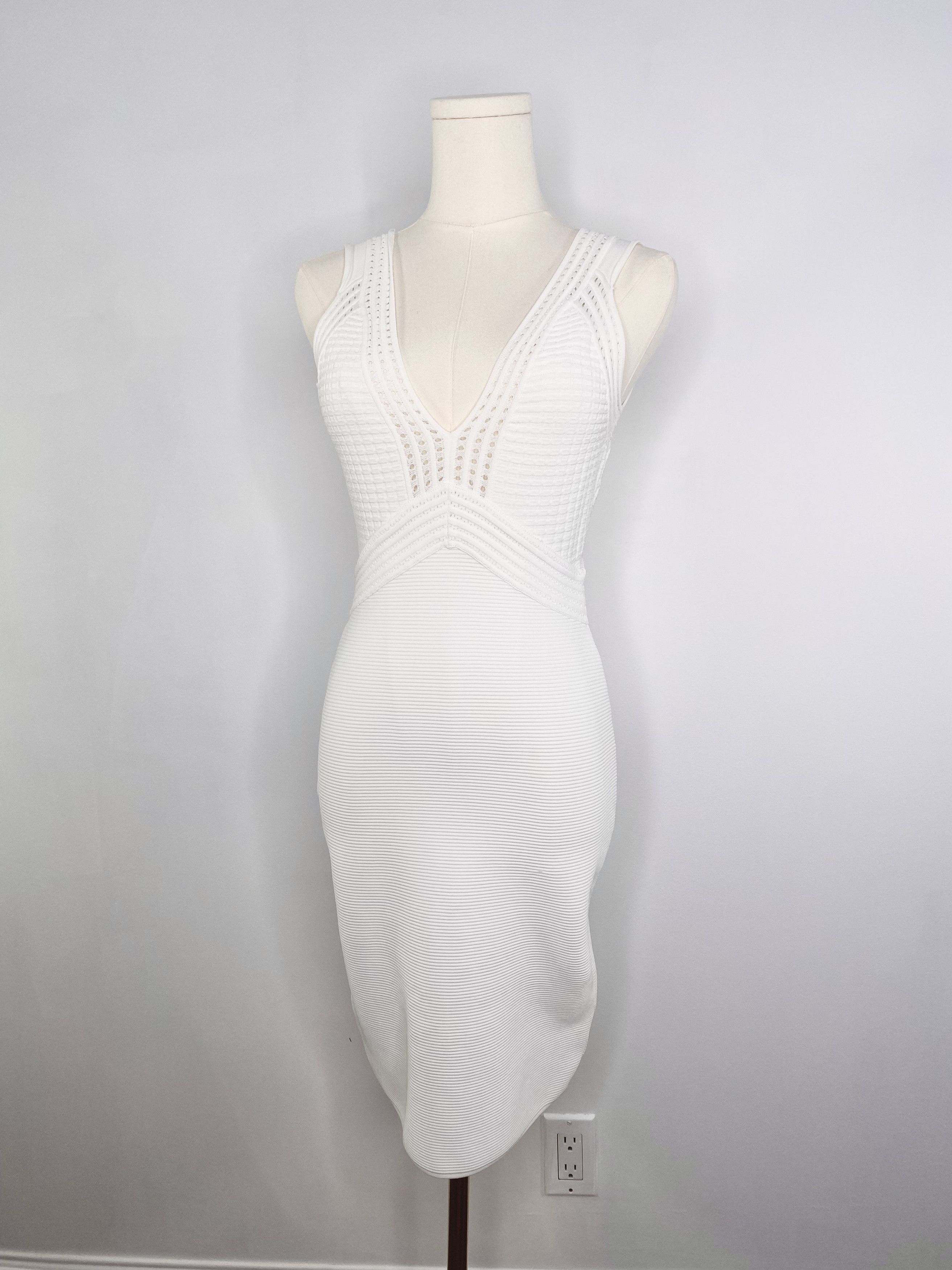 Guess Guess - White Bondage Bodycon Dress Size S / US 4 / IT 40 - 3 Thumbnail