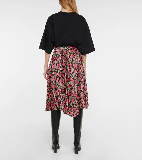 Balenciaga o1y0625 Midi Skirt in Multicolor Size 27" / US 4 / IT 40 - 3 Thumbnail