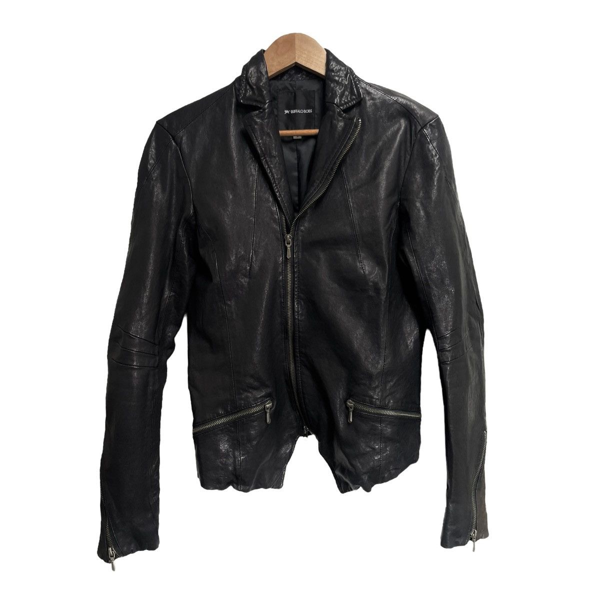 公式ストア jacket BUFFALO BOBS leather puffer goat jacket leather ...