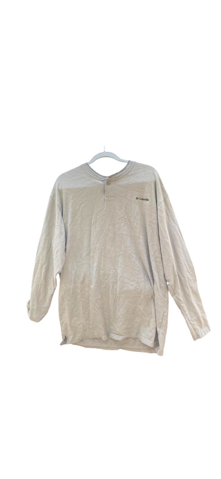 Columbia Y2K Columbia Men's Tan Long Sleeve Henley Size US XL / EU 56 / 4 - 2 Thumbnail