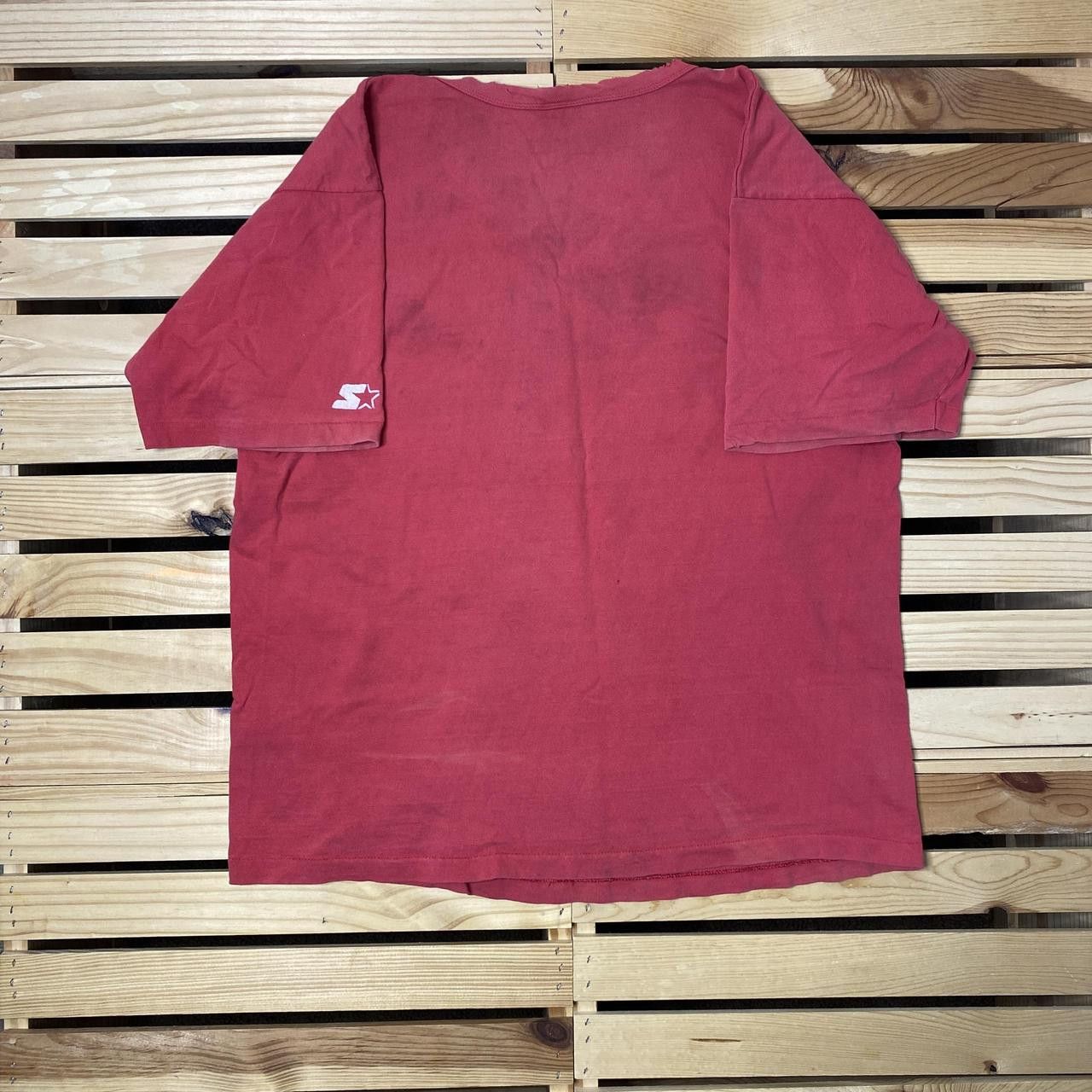 Starter Vintage Starter x NBA Chicago Bulls Red Tee Size Large Size US L / EU 52-54 / 3 - 2 Thumbnail