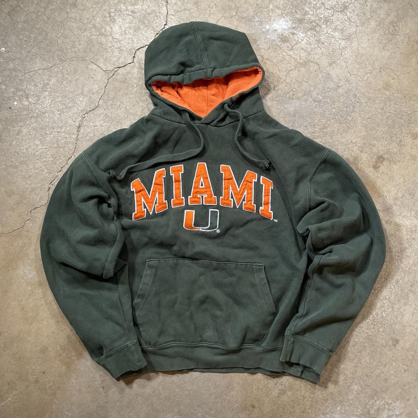 Other VTG University of Miami Hurricanes OVB NFL Hoodie Mens M Size ONE SIZE - 2 Thumbnail