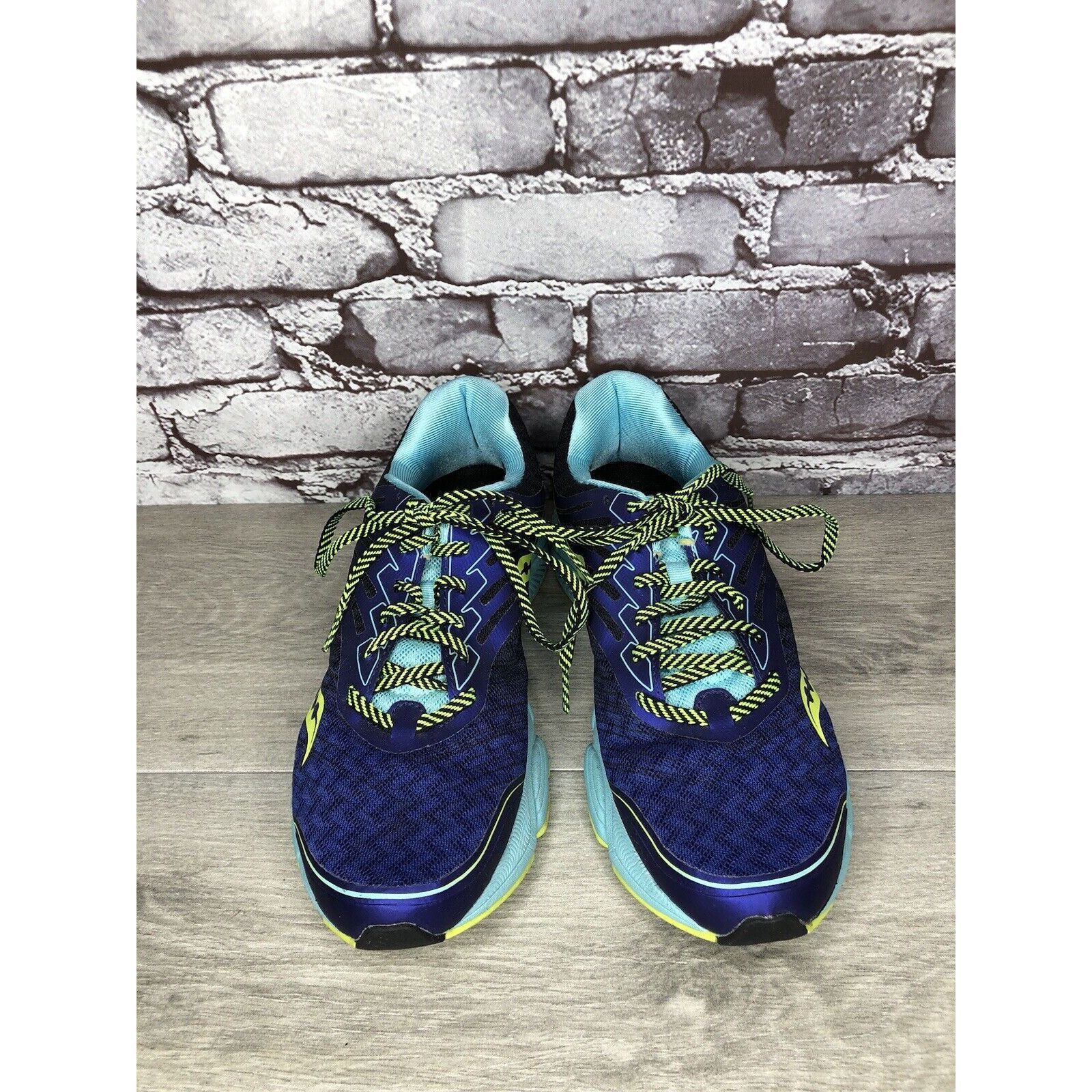 Saucony Saucony Breakthru 2 S10304-2 Purple Blue Yellow Running Shoe Size US 9.5 / IT 39.5 - 2 Thumbnail