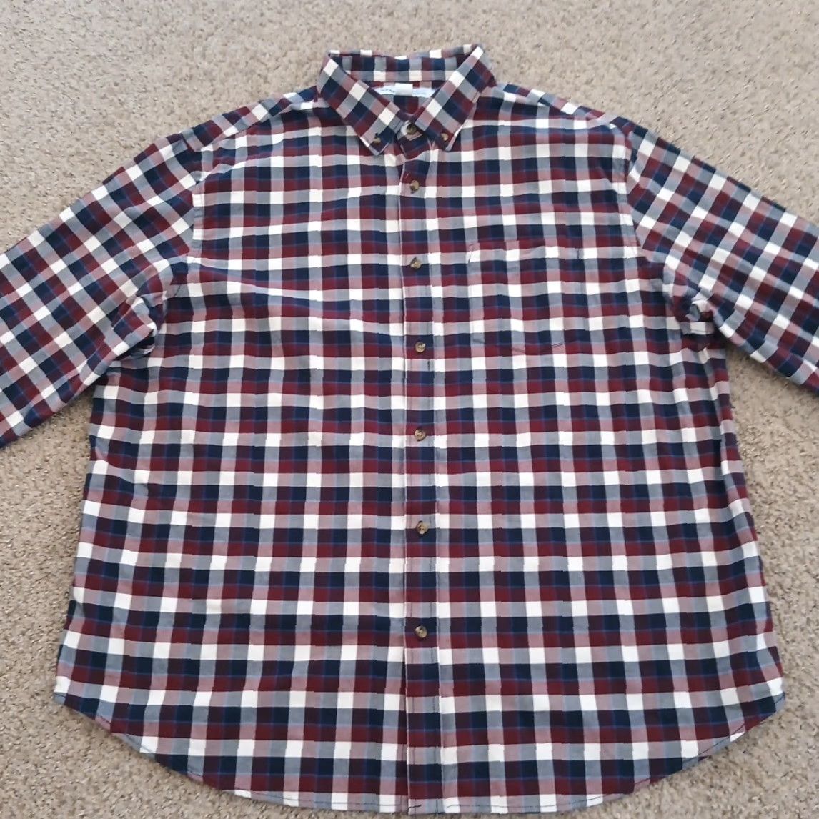 Old Navy Old Navy Shirt Mens 2XL Red Plaid Long Sleeve Button-Down Shirt Size US XXL / EU 58 / 5 - 4 Thumbnail