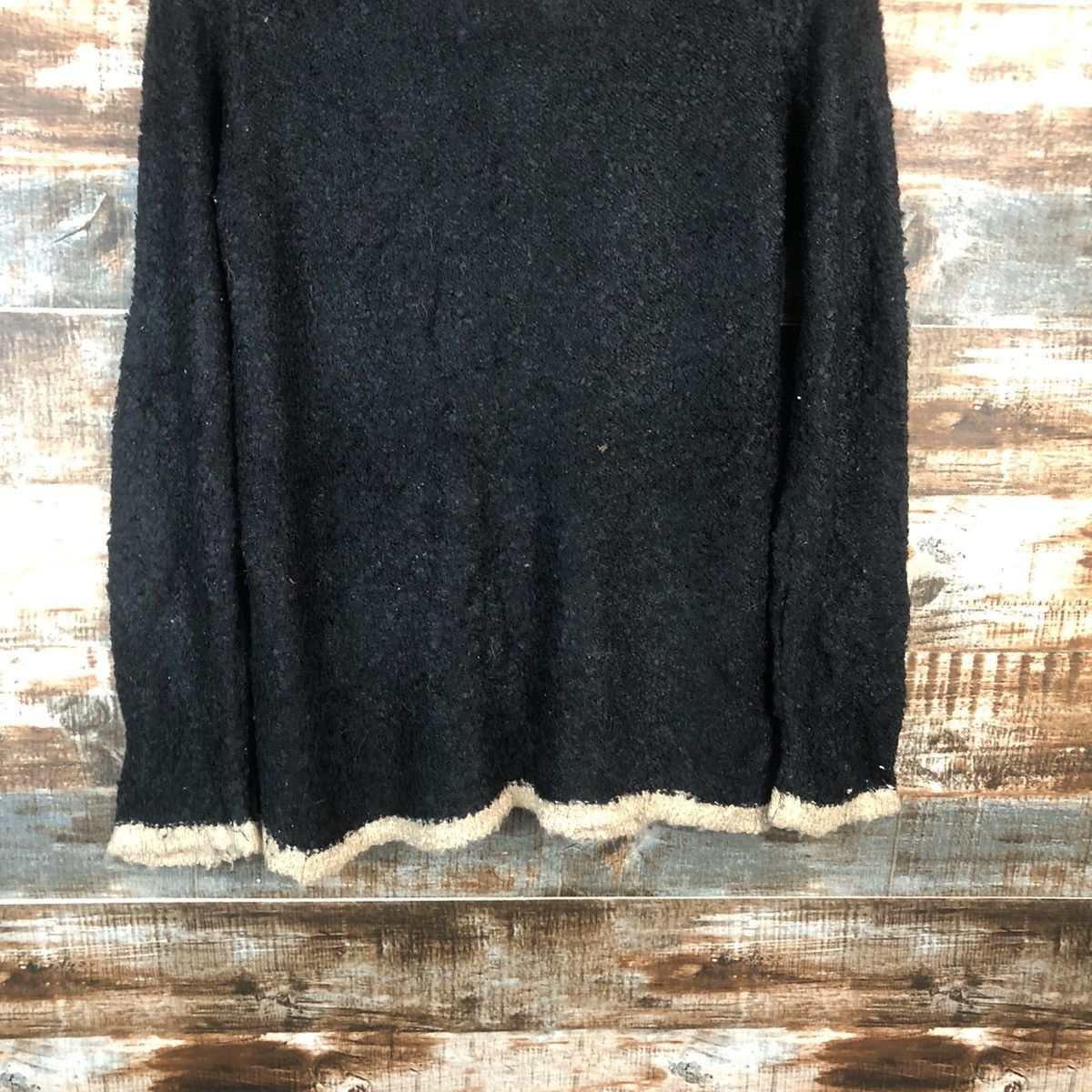 Homespun Knitwear × Japanese Brand DL Vis Black Cardigan Knitwear #C368 Size M / US 6-8 / IT 42-44 - 14 Thumbnail