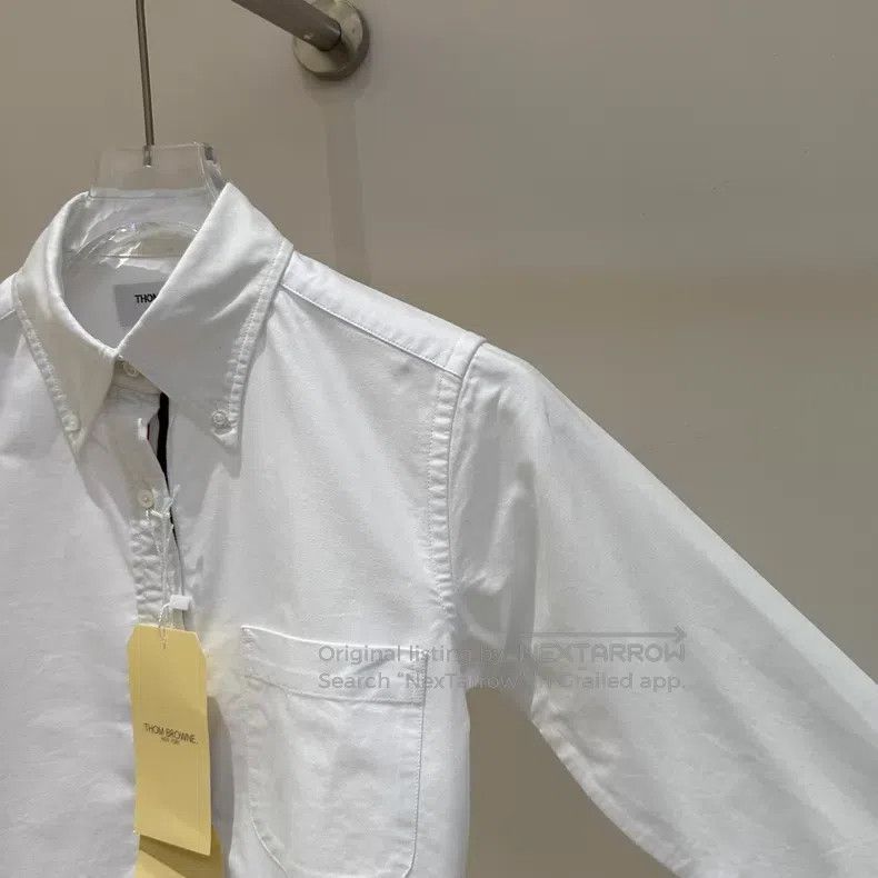 Thom Browne Thom Browne Classic Shirt in White Oxford Cloth Size S / US 4 / IT 40 - 3 Thumbnail