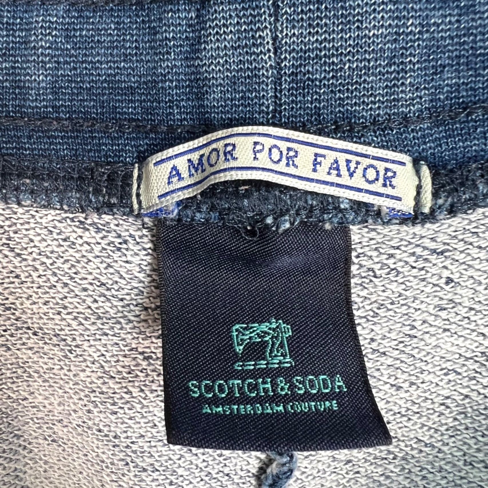 Scotch & Soda Scotch & Soda Shorts Medium With Drawstring Waist Blue Denim Look Sweat Size 32" / US 10 / IT 46 - 3 Thumbnail