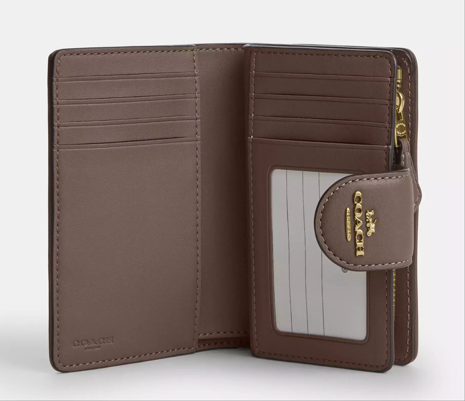 Coach Medium Corner Zip Wallet With Floral Embroidery CEC32 Size ONE SIZE - 7 Thumbnail
