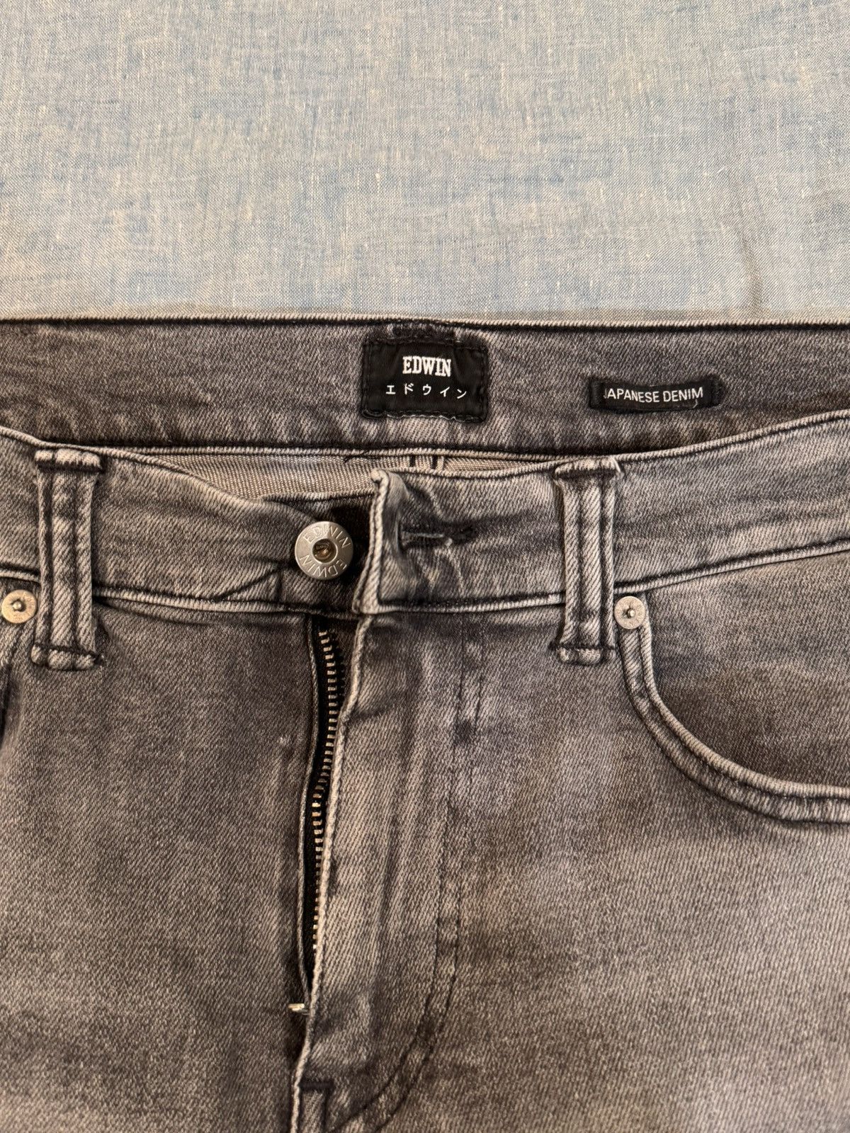 Edwin Faded grey denim pants Size US 33 - 2 Thumbnail