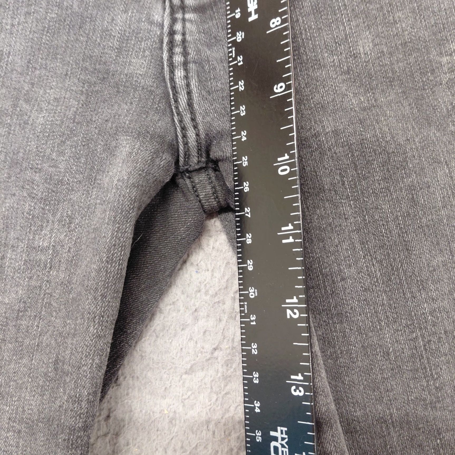 Abercrombie & Fitch Abercrombie & Fitch High Rise Super Skinny Ankle Jeans Women’s 25/0R Black Denim Size 42" / US 20 - 5 Thumbnail