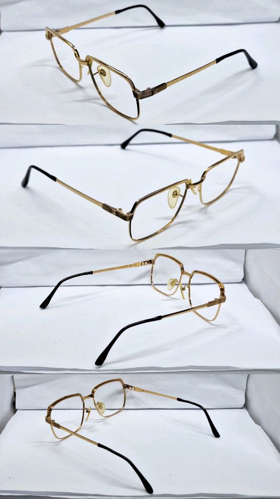 Vintage HOYA G 09119 HDG 18K Gold Plated Luxury Square Frame 54mm Size ONE SIZE - 5 Thumbnail