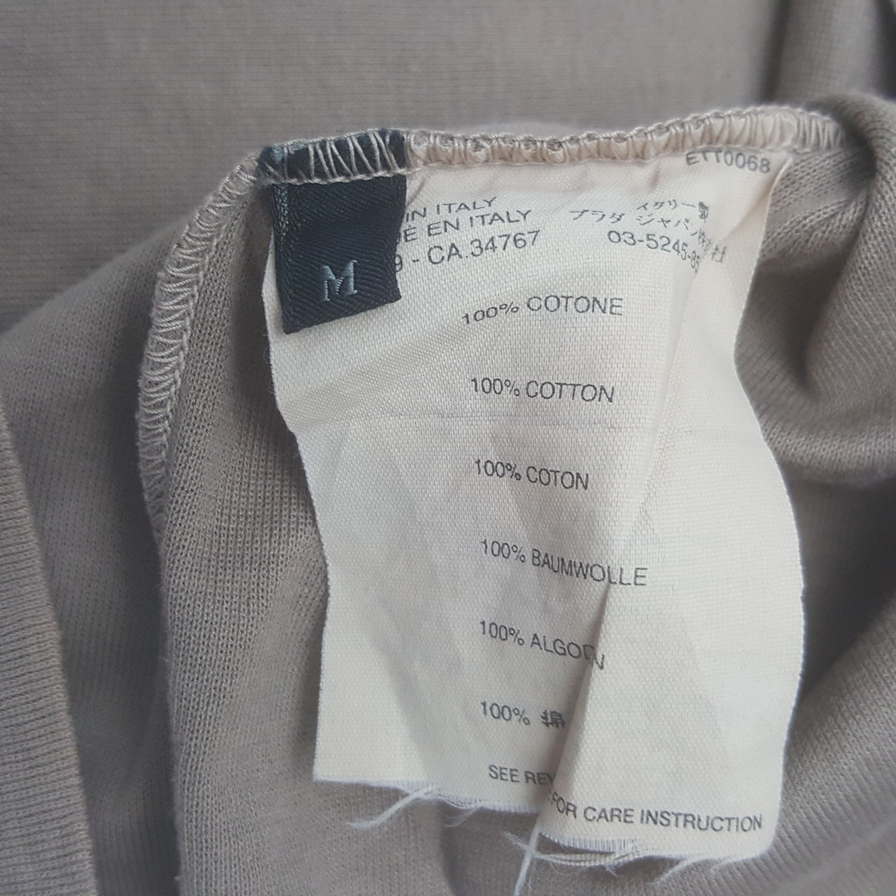 Prada × Vintage Vintage Prada Faded Tshirt Size US S / EU 44-46 / 1 - 6 Thumbnail