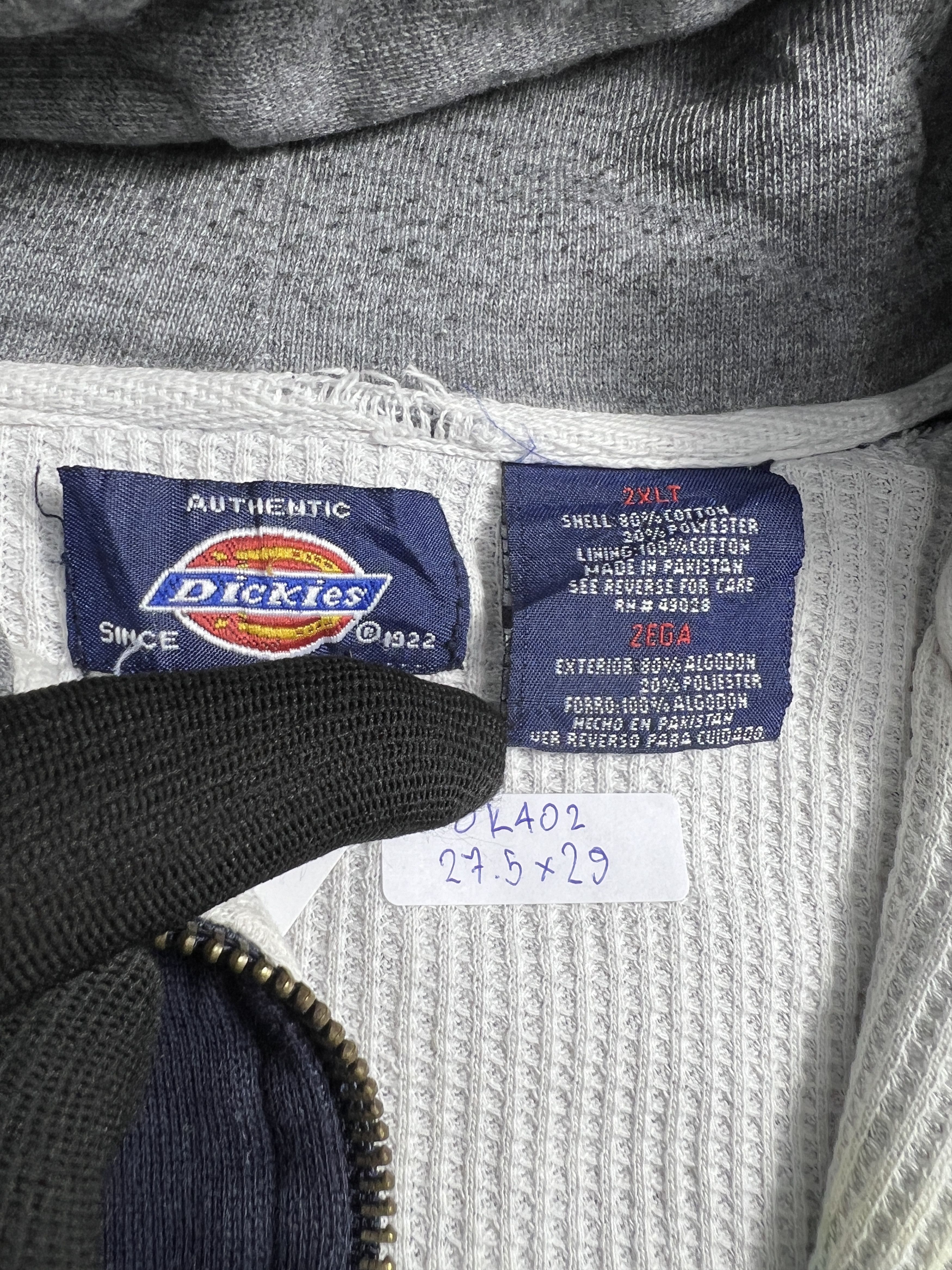 Dickies Vintage Dickies Lined Zipped Hoodie (XXL) JK402 Size US XXL / EU 58 / 5 - 2 Thumbnail