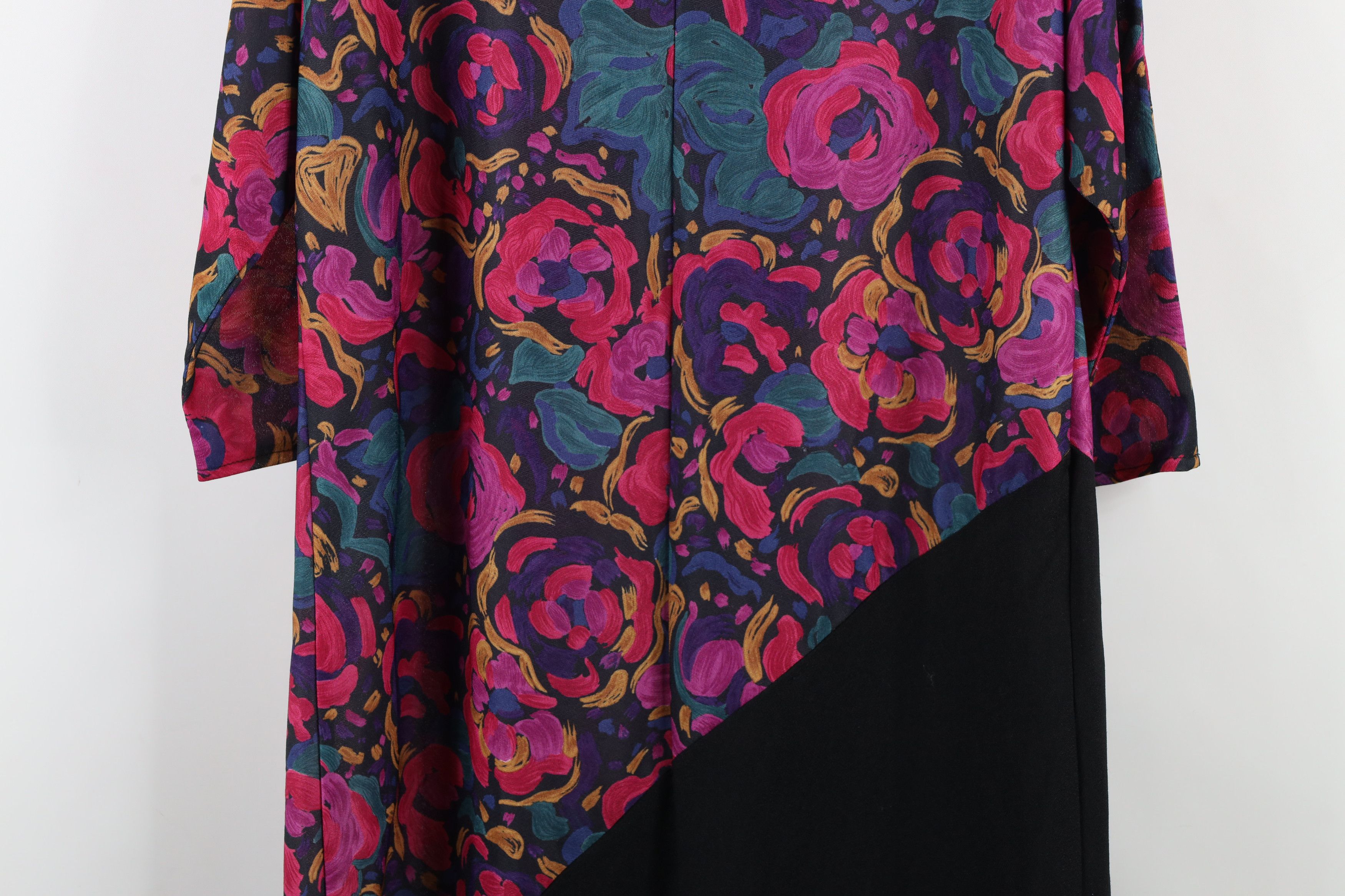 Vintage Vintage 90s Streetwear Floral Knit Long Sleeve Dress USA Size XL / US 12-14 / IT 48-50 - 14 Thumbnail