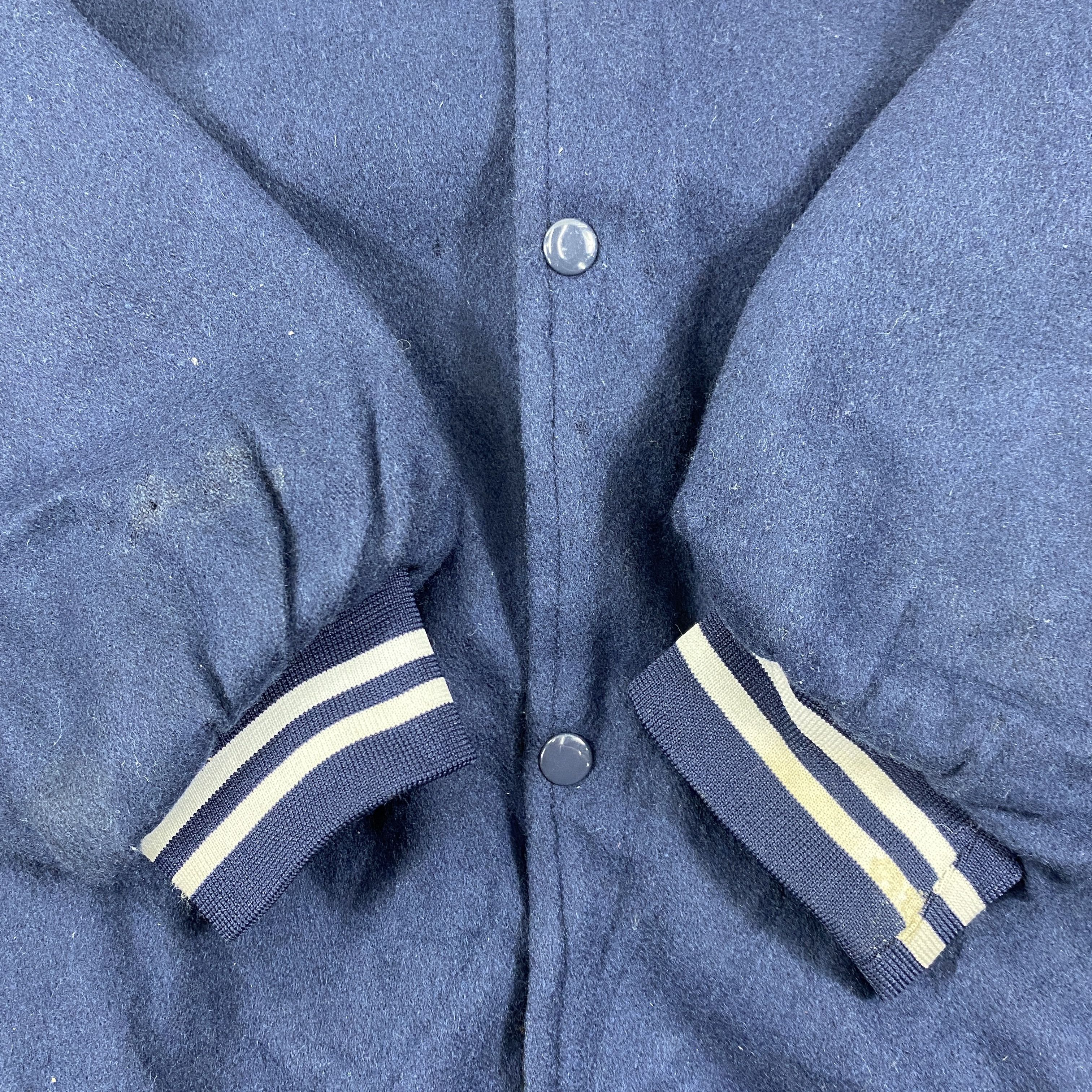 New York Yankees 🔥NY YANKEES WOOL VARSITY LEATHER JACKETS- J477 Size US XL / EU 56 / 4 - 7 Thumbnail