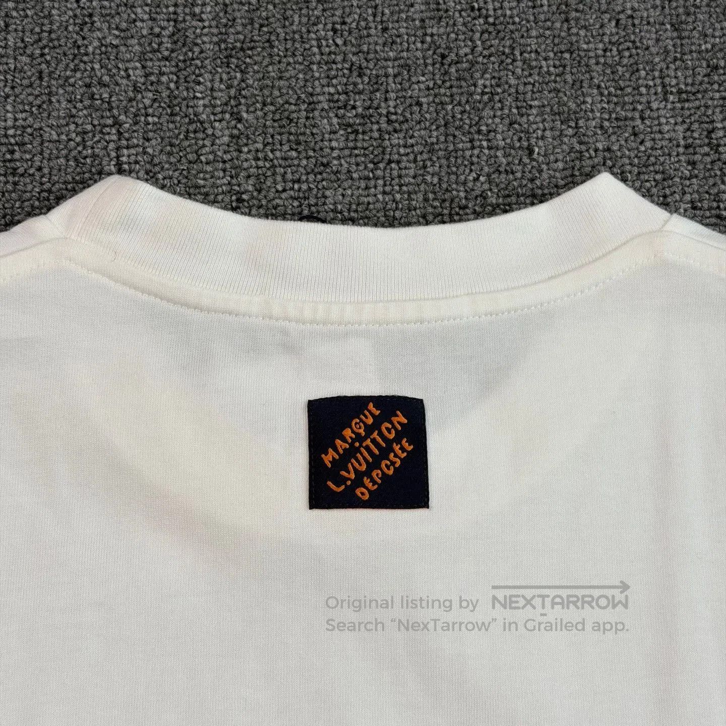 Louis Vuitton LV 25 Three-Flower Beaded White Tee. Size S / US 4 / IT 40 - 7 Thumbnail