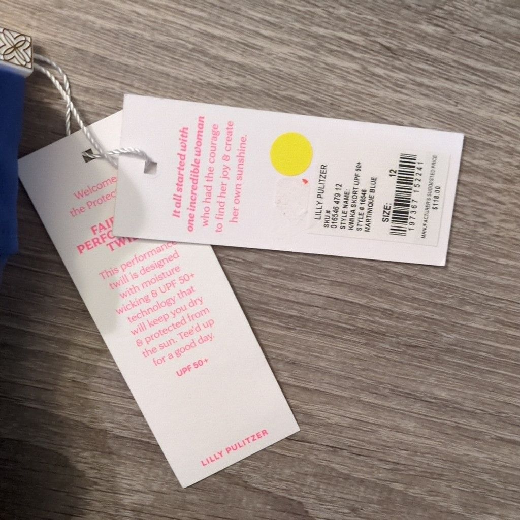 Lilly Pulitzer Lilly Pulitzer Luxletic Martinique Blue Kimika Skort Sz. 12 Size 34" / US 12 / IT 48 - 9 Thumbnail